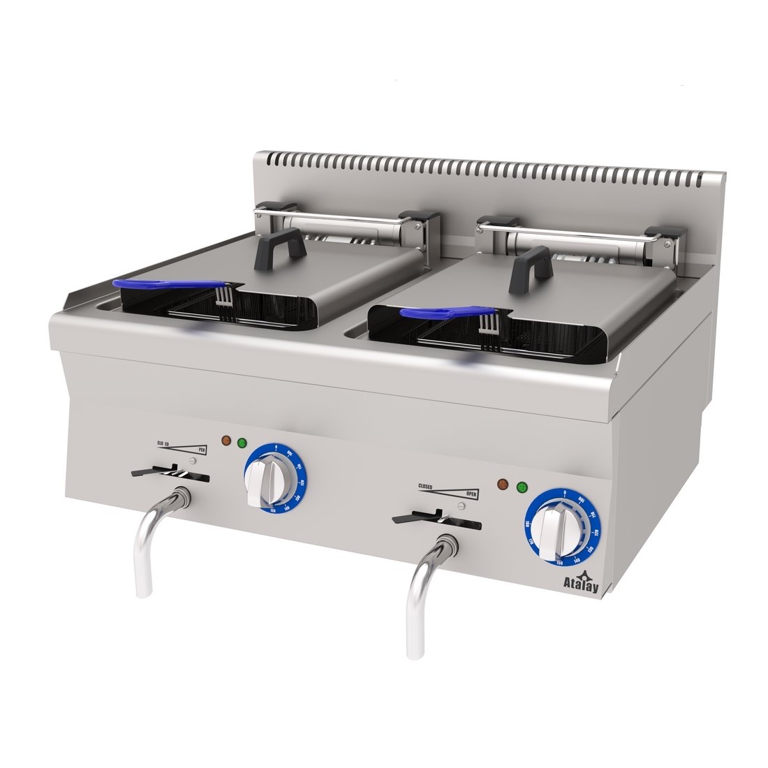 FRİTÖZ ELEKTRİKLİ ÇİFT SEPETLİ 80*60*30