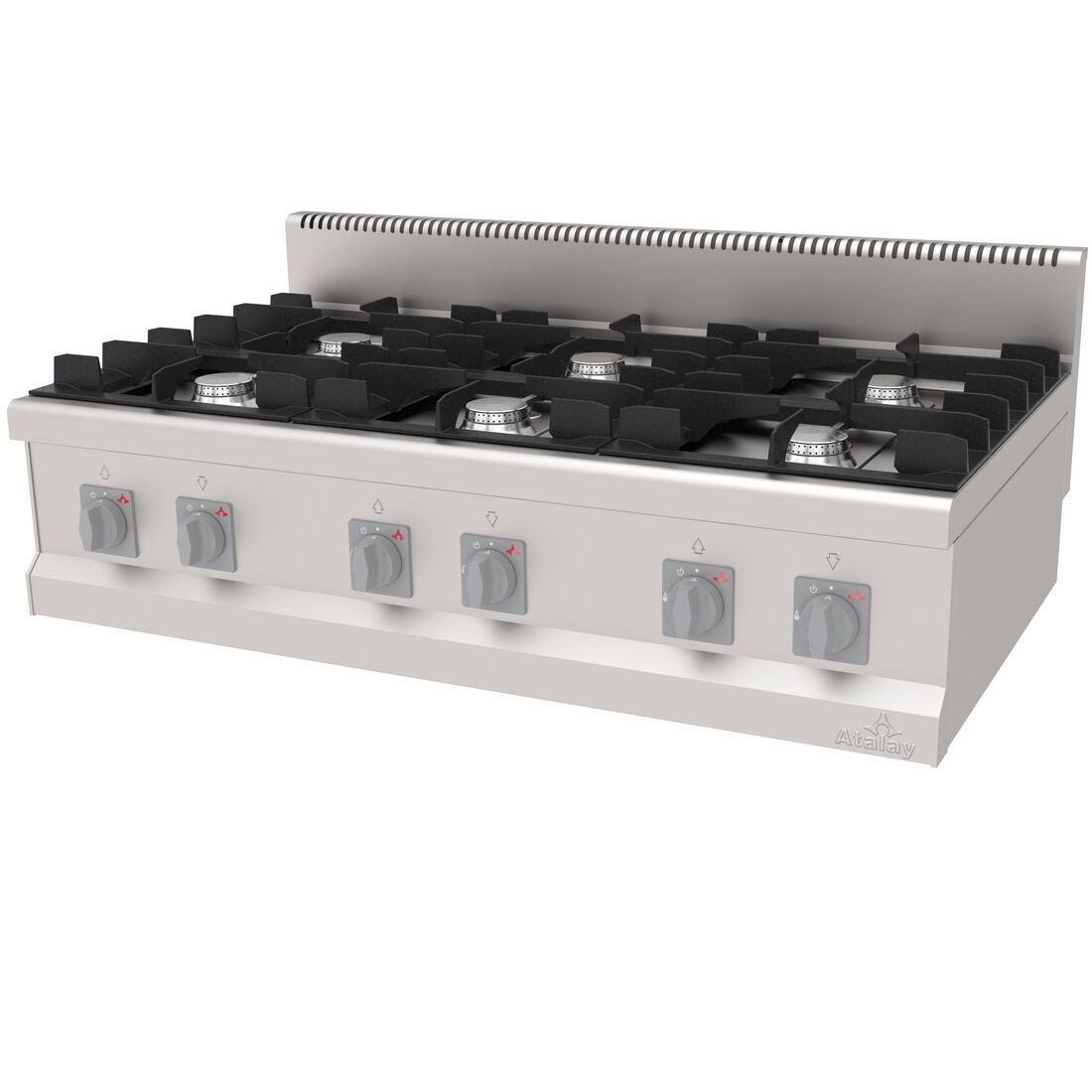 GAZLI OCAK 6 BACKLİ DOĞALGAZLI 120*70*30 LPG