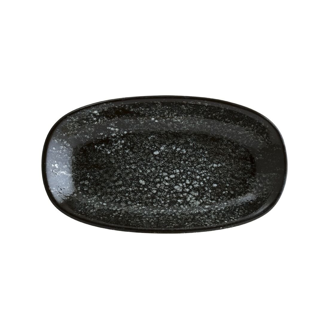 COSMOS BLACK GOURMET OVAL KAYIK TABAK 19*11 CM
