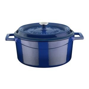 TENCERE YUVARLAK 24 CM MAVİ