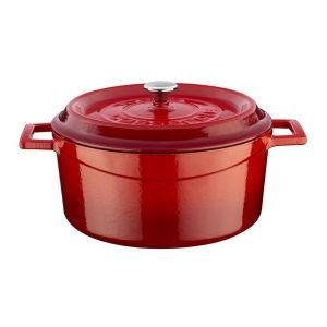 TENCERE YUVARLAK 24 CM KIRMIZI