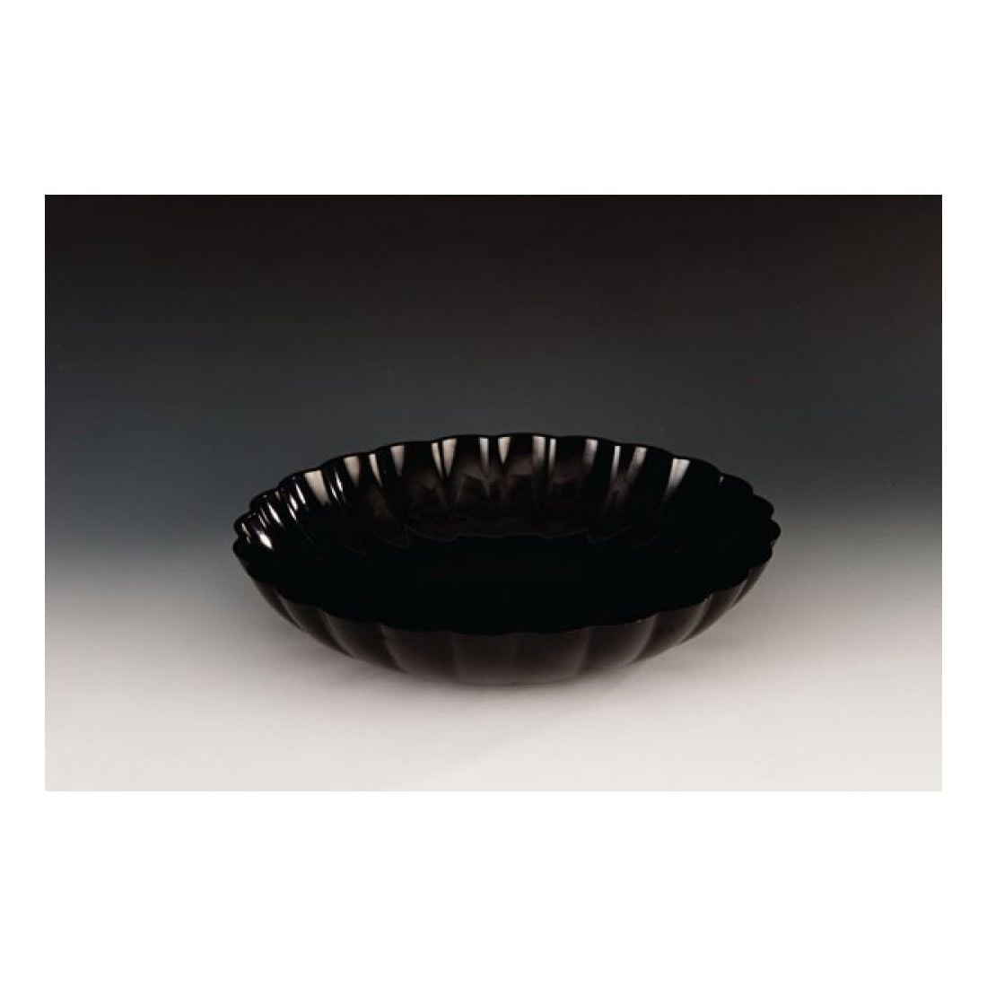 POLYCARBONAT YUVARLAK MODEL TEŞHİR KASE(şef-siy-bey) SİYAH