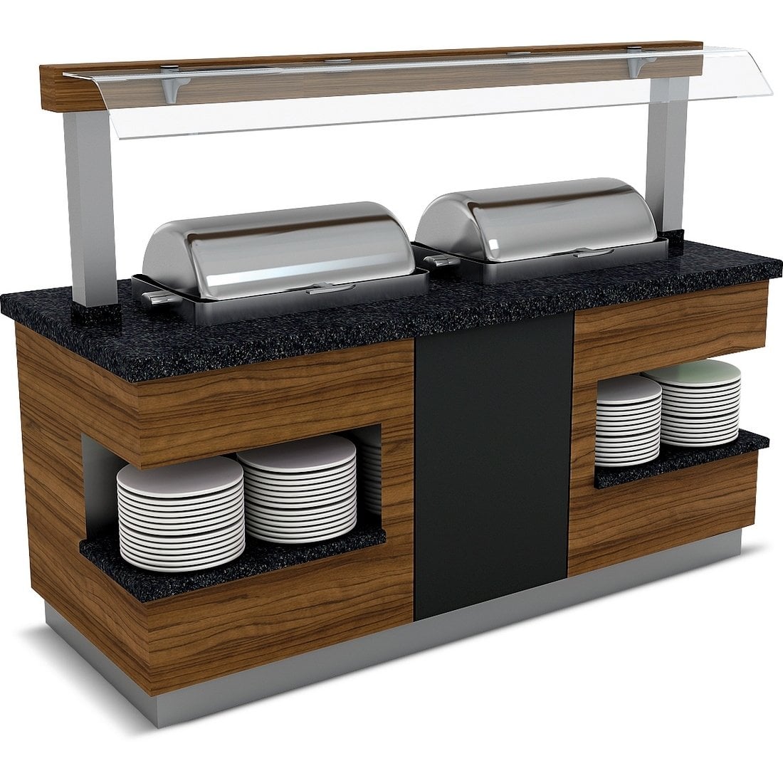 SÜMELA SICAK SERVİS ÜNİTESİ NEFESLİKLİ 1X1/1 GN CHAFİNG DİSH 1200*900*900/1550