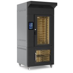GAZLI DÖNER KONVEKSIYONLU FIRIN-10 TEPSI-SIYAH PASLANMAZ