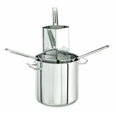 MAKARNA PİŞİRME SÜZGEÇİ SET (4 SÜZGEÇLİ VE KAPAKLI) 40*25 CM 32 LT