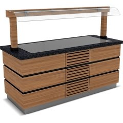 KAPADOKYA PASLANMAZ SOĞUK SERVİS ÜNİTESİ NEFESLİKLİ 1600*900*900/1550