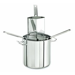 MAKARNA PİŞİRME SÜZGEÇİ SET (3 SÜZGEÇLİ VE KAPAKLI) 24*19,5 CM 8 LT