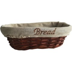 HASIR BEZLİ EKMEK SEPETİ OVAL 25*12*8 CM