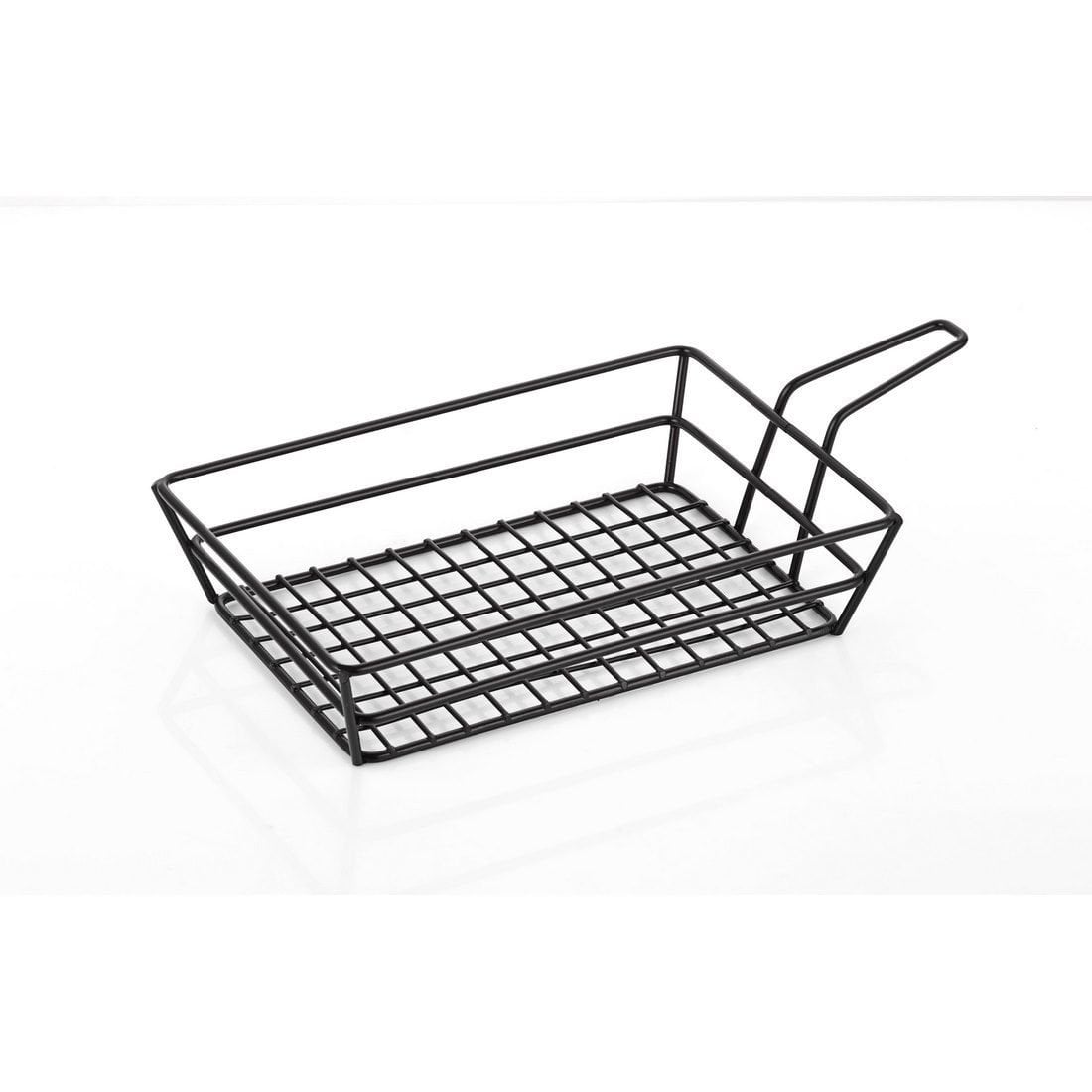 SAPLI DİKDÖRTGEN SUNUM SEPETİ 23*15CM