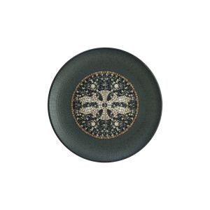 MEZOPOTAMYA MOZAİK ANTRASİT GOURMET DÜZ TABAK 21 CM