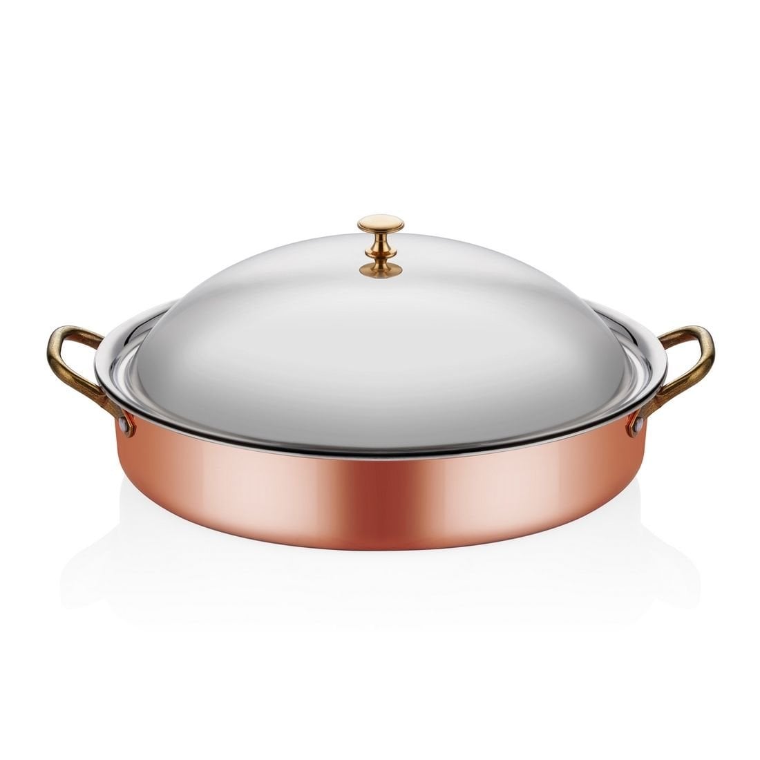 MM BAKIR OVAL DERİN SAHAN 28*21*6CM + KAPAK