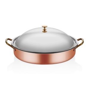 MM BAKIR OVAL DERİN SAHAN 28*21*6CM + KAPAK