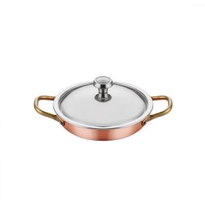 MM BAKIR YUMURTA SAHANI 12CM + KAPAK