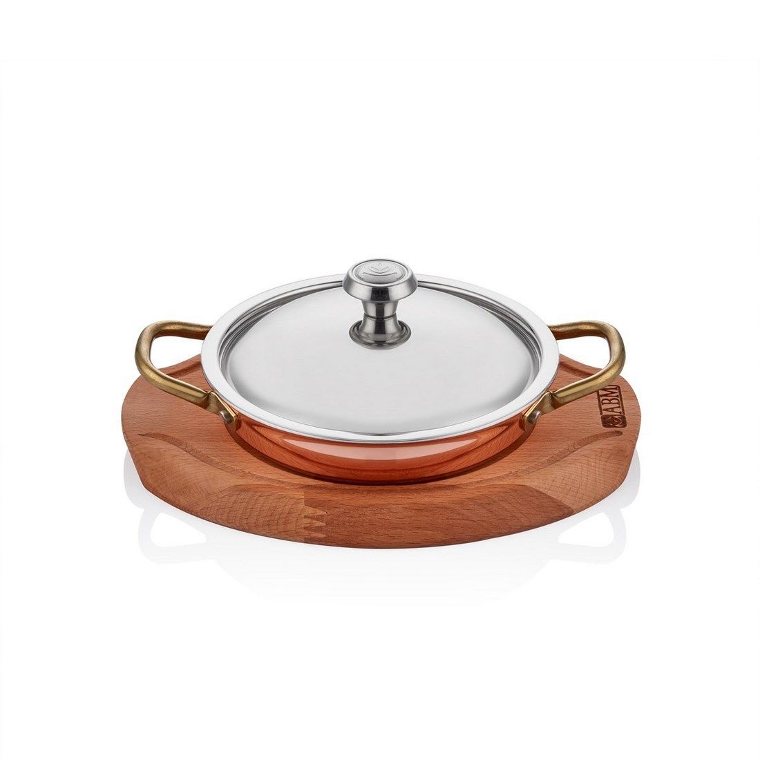 MM BAKIR YUMURTA SAHANI 12CM + NİHALE + KAPAK