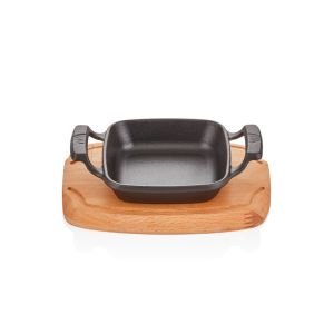 DÖKÜM DEMİR KARE SAHAN 14*14CM +NİHALE