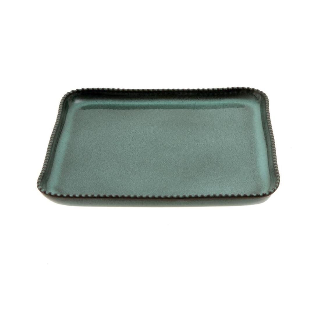 JUMBO TWİN GREEN KARE TABAK 36 CM