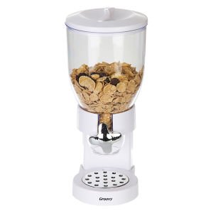 TEKLİ CORN FLAKES DİSPENSER 3,5 BEYAZ-SİYAH