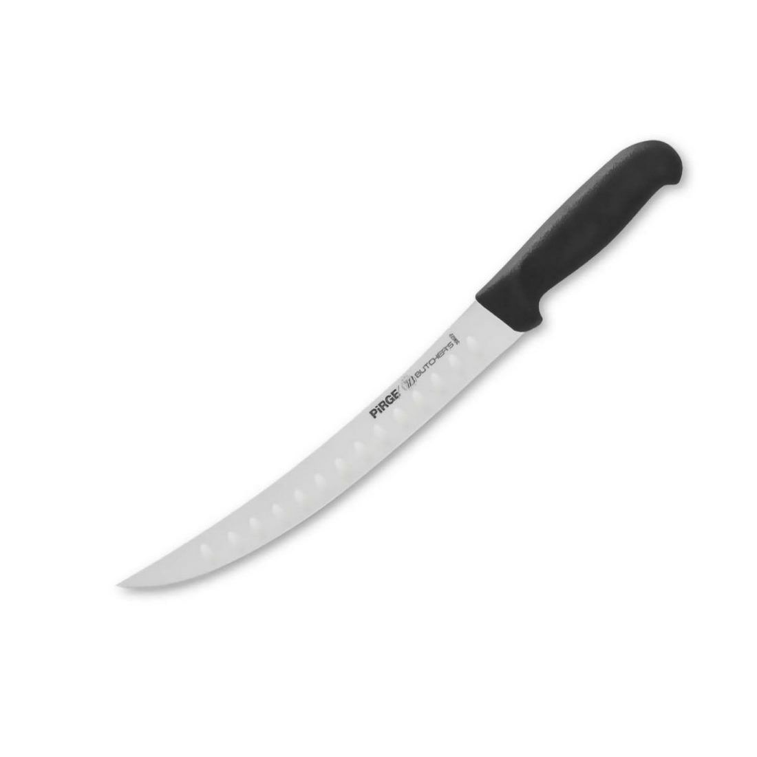 BUTCHER'S KAVİSLİ ET DOĞRAMA BIÇAĞI 26 CM OLUKLU SİYAH