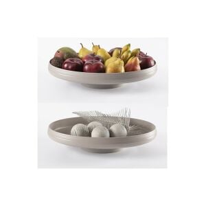GUZZINI TIERRA MEYVE TABAĞI BOZ KAHVERENGİ 42*30*8,9 CM