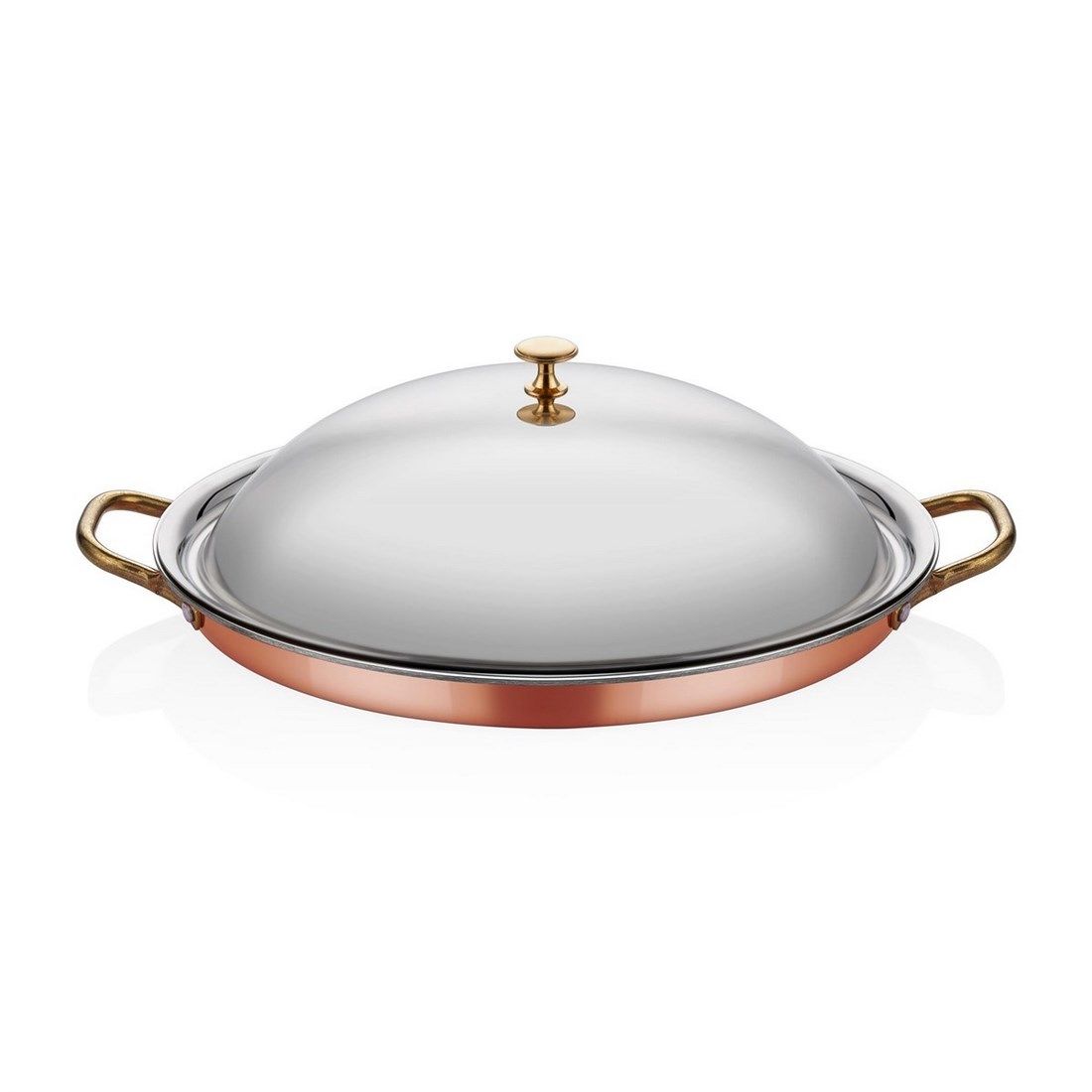 MM BAKIR OVAL SIĞ OMLET TAVA 28*21*6CM + KAPAK