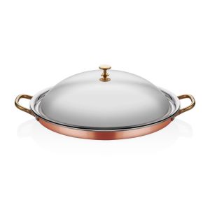 MM BAKIR OVAL SIĞ OMLET TAVA 28*21*6CM + KAPAK