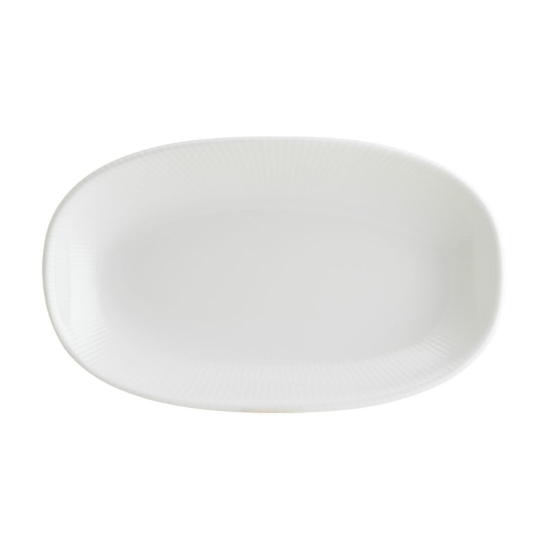 IRİS WHİTE GOURMET OVAL KAYIK TABAK 34*19 CM