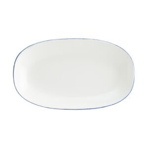 RETRO DENİM GOURMET OVAL KAYIK TABAK 19*11 CM
