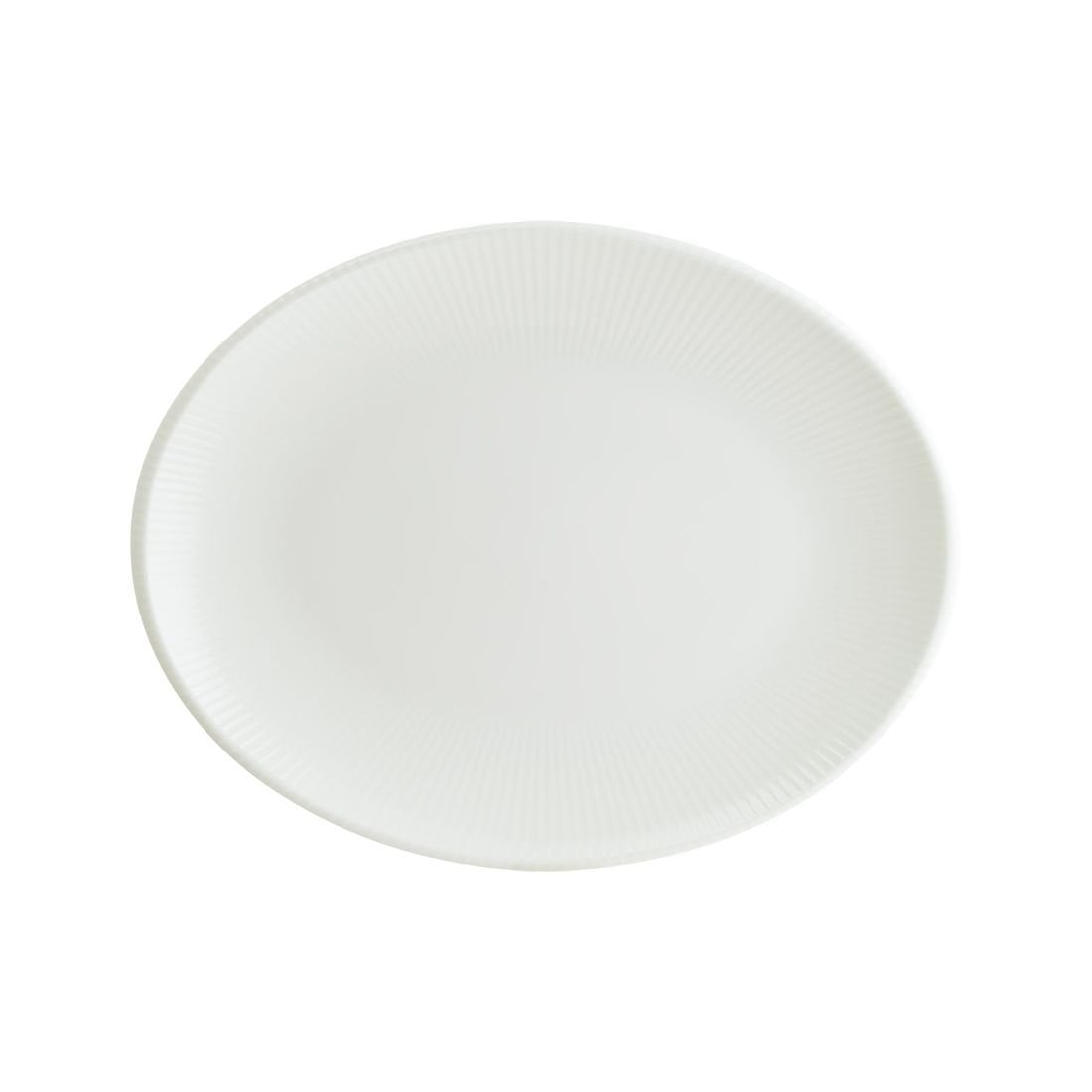 IRİS WHİTE MOOVE OVAL TABAK 36*28 CM