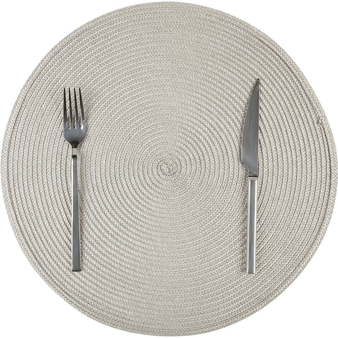 AMERİKAN SERVİS YUVARLAK PVC BEJ 38 CM