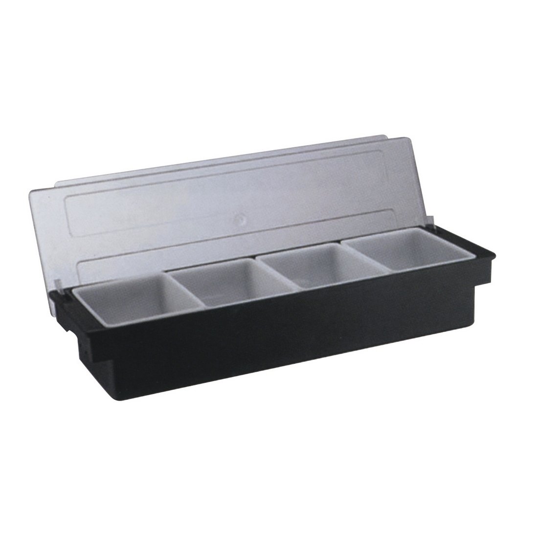 POLİCARBON KAPAKLI BAR KONTEYNER 4'LÜ (50*16*9 CM)