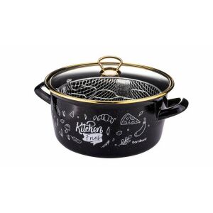 DARKY - KIZARTMA TENCERESİ SİYAH KİTCHEN 22 CM