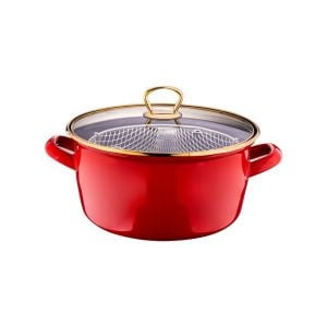 ROBİN - KIZARTMA TENCERESİ KIRMIZI 22 CM